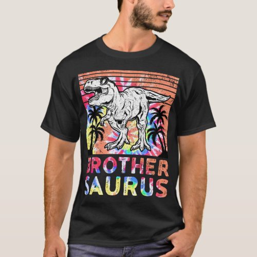 Brothersaurus T Rex Dinosaur Big Brother T_Shirt