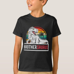 Brothersaurus T Rex Dinosaur Brother Saurus Family T-Shirt