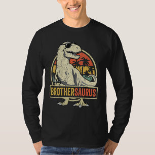 Brothersaurus T rex Dinosaur Brother Saurus Family T-Shirt