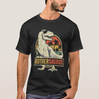 Brothersaurus T rex Dinosaur Brother Saurus Family T-Shirt
