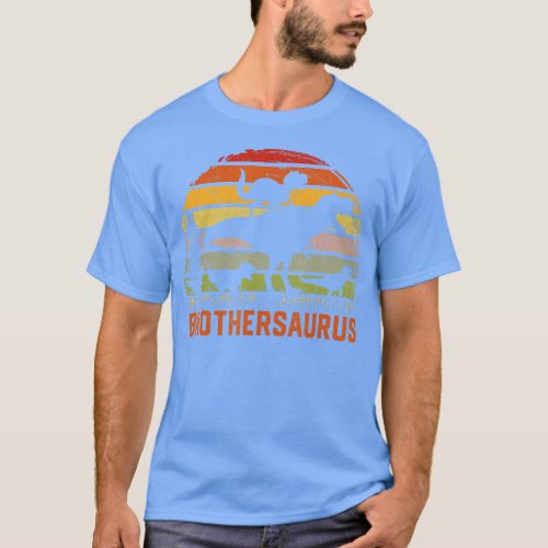 Brothersaurus T rex Dinosaur Brother Saurus Father T_Shirt