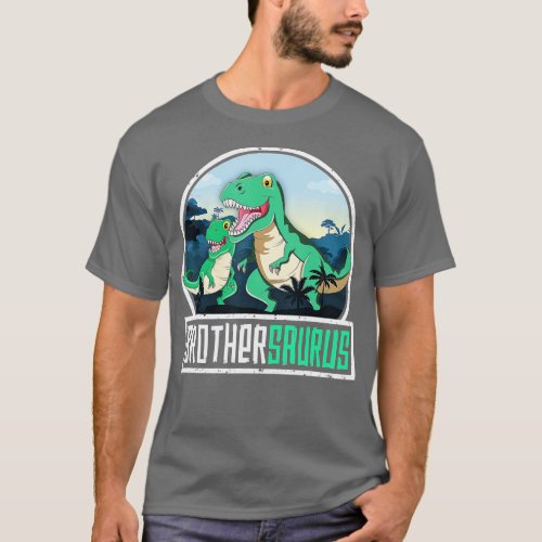 Brothersaurus T_Rex Dinosaur Saurus Brother Matchi T_Shirt