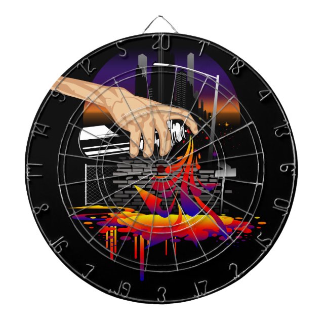 Brought To Life  Dart Board (Front)