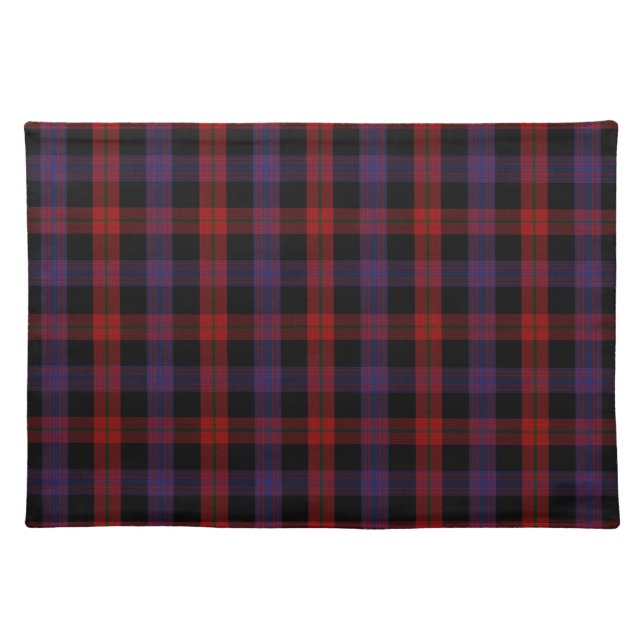 Broun or Grady Clan Tartan Plaid Pattern Cloth Placemat (Front)