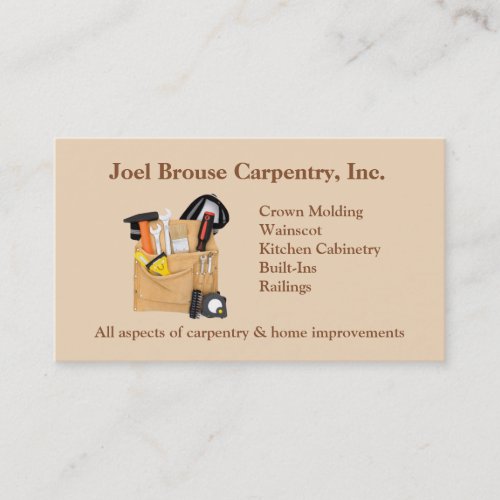 Brouse Carpentry Business Card