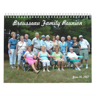 Brousseau Family Reunion Calendar