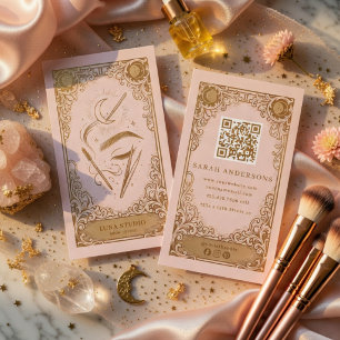 Brow Artist Celestial Beauty Branding Business Card