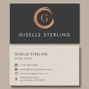 Brow Artist Modern Minimalist Business Card