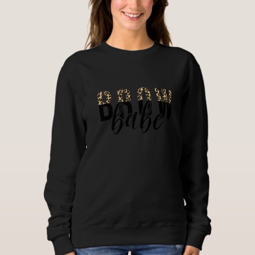 Brow Babe Leopard Eyebrow Brow Tech Brow Artist Sweatshirt