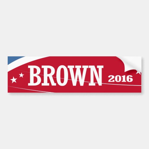 BROWN 2016 BUMPER STICKER
