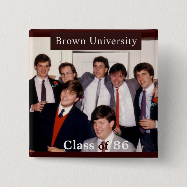 Brown 25th Reunion Button (Front)
