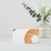 Brown abstract business card (Standing Front)