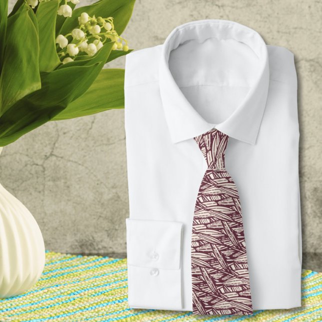 Brown Abstract Wedding  Neck Tie (Creator Uploaded)