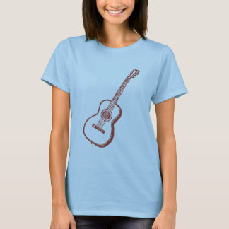 Brown Acoustic Classical Guitar T-Shirt