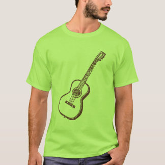 Brown Acoustic Classical Guitar T-Shirt