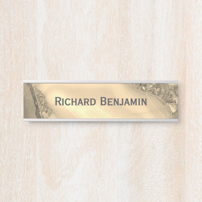 Brown Agate Door Sign (Front)