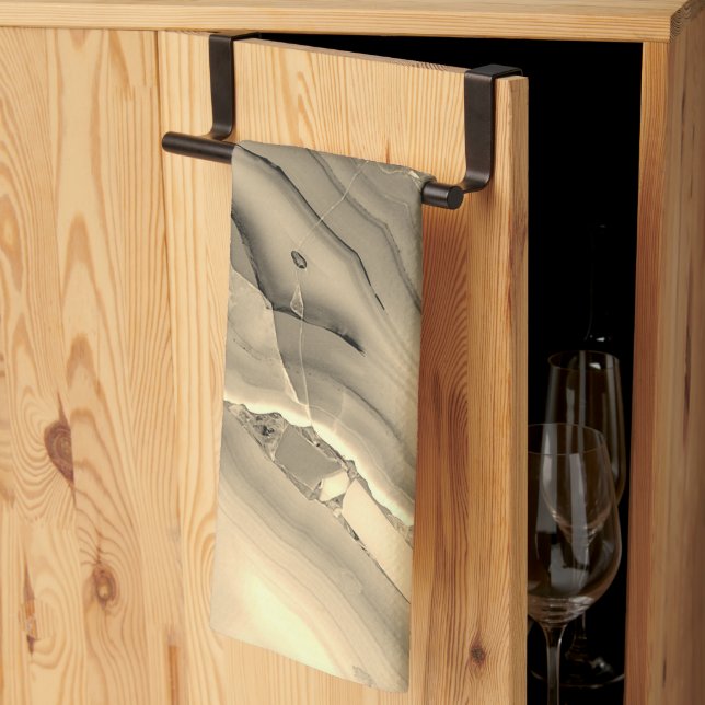 Brown Agate Kitchen Towel (Thirds Fold)