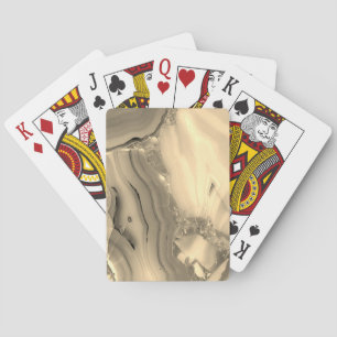Brown Agate Poker Cards