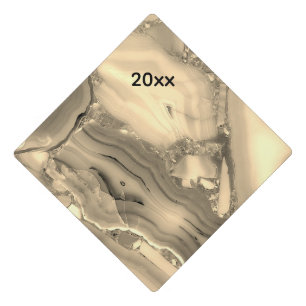 Brown Agate Tote Bag Graduation Cap Topper