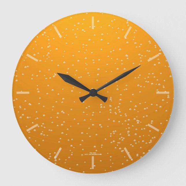 Brown Ale Bubbles Clock (Front)