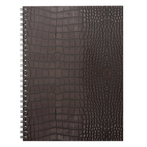 Brown Alligator Skin Texture Notebook