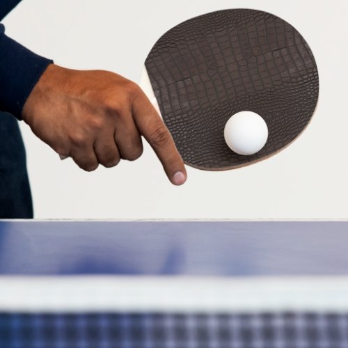 Brown Alligator Skin Texture Ping Pong Paddle