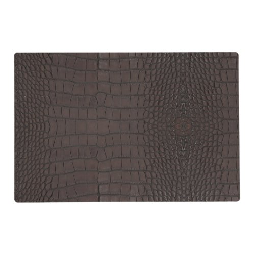 Brown Alligator Skin Texture Placemat