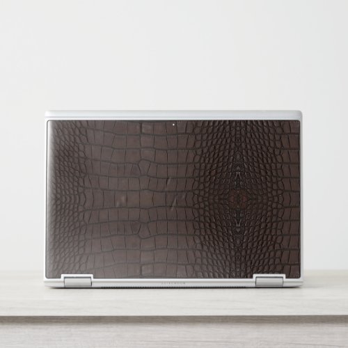 Brown Alligator Texture Print HP Laptop Skin