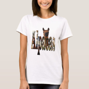 Brown Alpaca With Alpacas Name Logo, T-Shirt