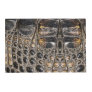 Brown American Alligator Skin Leather Print Placemat