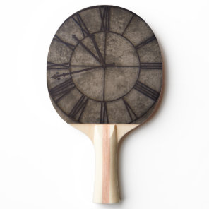 Brown Analog Wall Clock Ping Pong Paddle