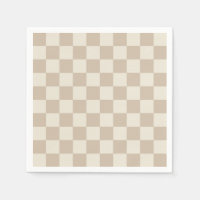 Brown and Beige Checkerboard