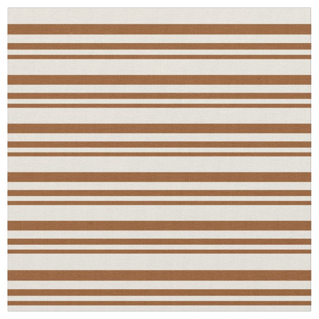 Brown and Beige Stripes/Lines Pattern Fabric (Close Up)