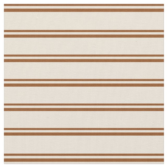 Brown and Bisque Pattern Fabric (Close Up)