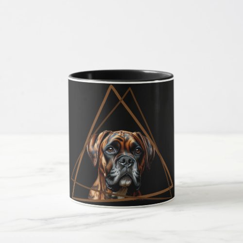 Brown and Black Brindle Boxer Lab Dog Mug
