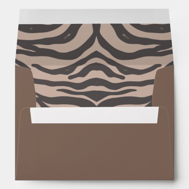 Brown and black  envelope (Back (Bottom))