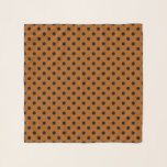 Brown and Black Polka Dots Scarf<br><div class="desc">Brown Background and Black dots,  brown Polka Dots Textile Surface Pattern design</div>