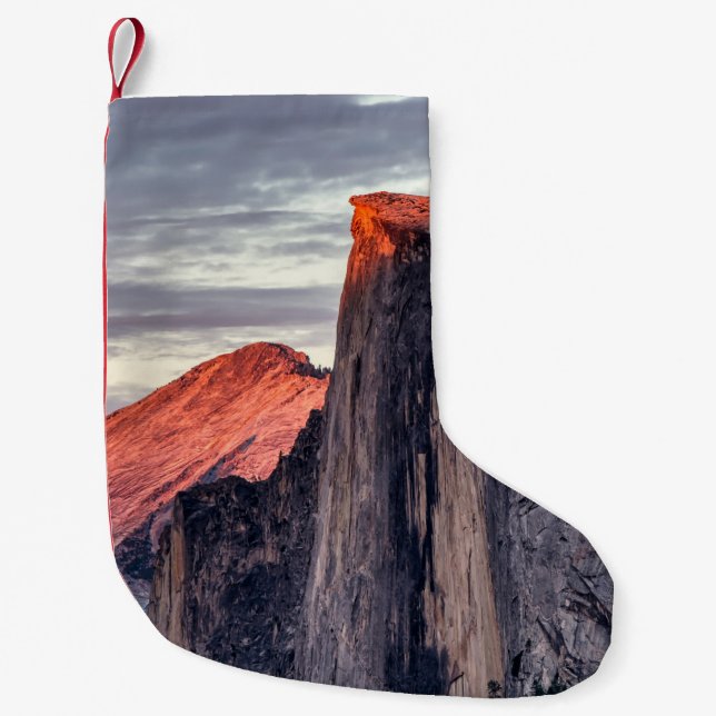BROWN AND BLACK ROCK FORMATIONS SMALL CHRISTMAS STOCKING (Front)