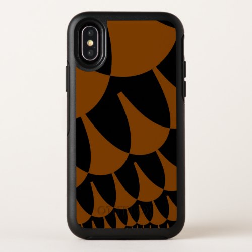 Brown and Black Scales OtterBox Symmetry iPhone X Case