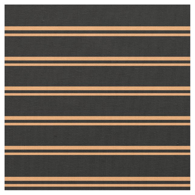 Brown and Black Stripes Fabric (Close Up)