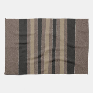 Brown and Black Stripes Kitchen Towel