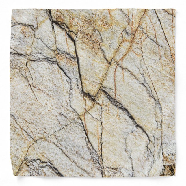 Brown and Black Textured Mable Stone  Bandana (Front)