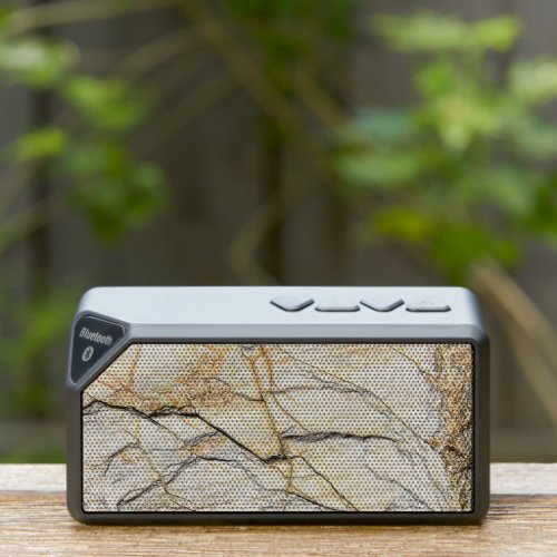 Brown and Black Textured Mable Stone  Bluetooth Speaker