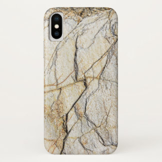 Brown and Black Textured Mable Stone iPhone X Case