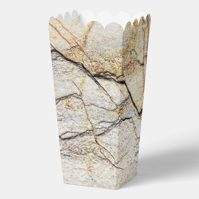 Brown and Black Textured Mable Stone  Favor Boxes (Back)