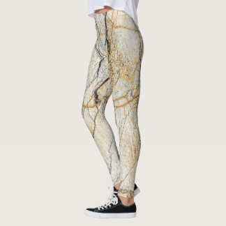 Brown and Black Textured Mable Stone Leggings