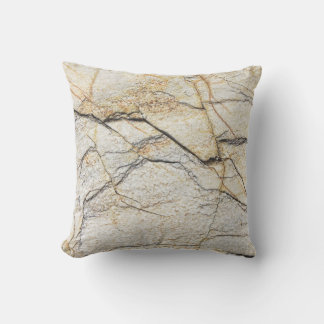 Brown and Black Textured Mable Stone  Outdoor Pillow