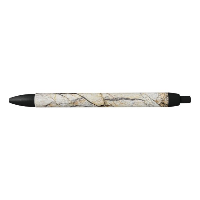 Brown and Black Textured Mable Stone  Pen (Front)