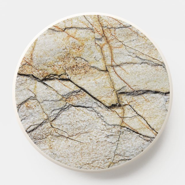 Brown and Black Textured Mable Stone  PopSocket (Popsocket)