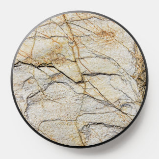 Brown and Black Textured Mable Stone PopSocket